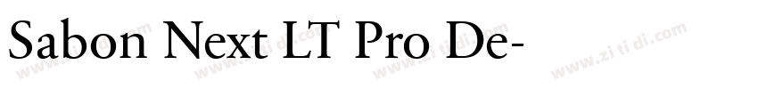 Sabon Next LT Pro De字体转换